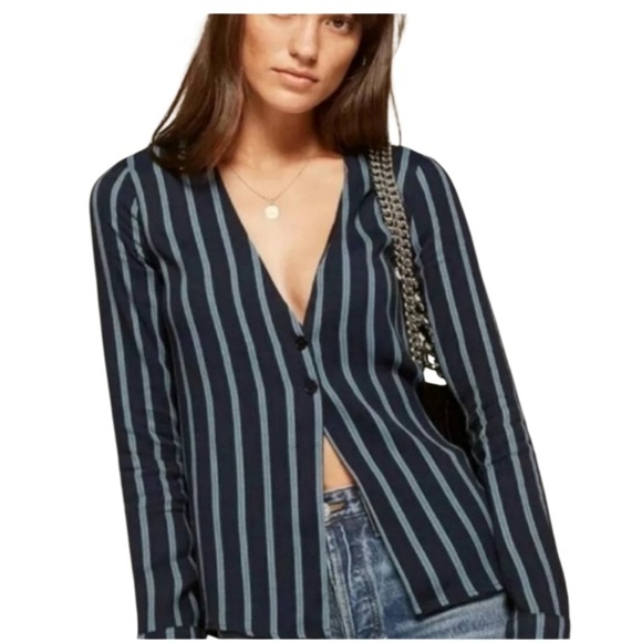 Reformation Risqué Striped Top - Picture 1 of 11